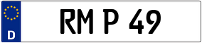 Trailer License Plate